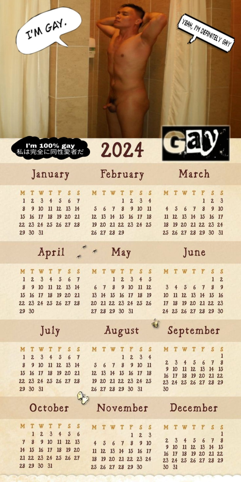 calendar 2024 - Amateur Gay Porn Pictures And Stories